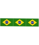 Adesivo Bandeira do Brasil - Pacific saquinho com 2 adesivos